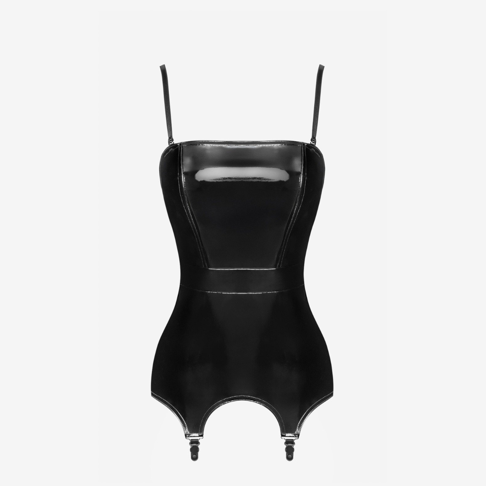 Noir Handmade Dominae Venom PVC F381 gorsetowy pas do pończoch