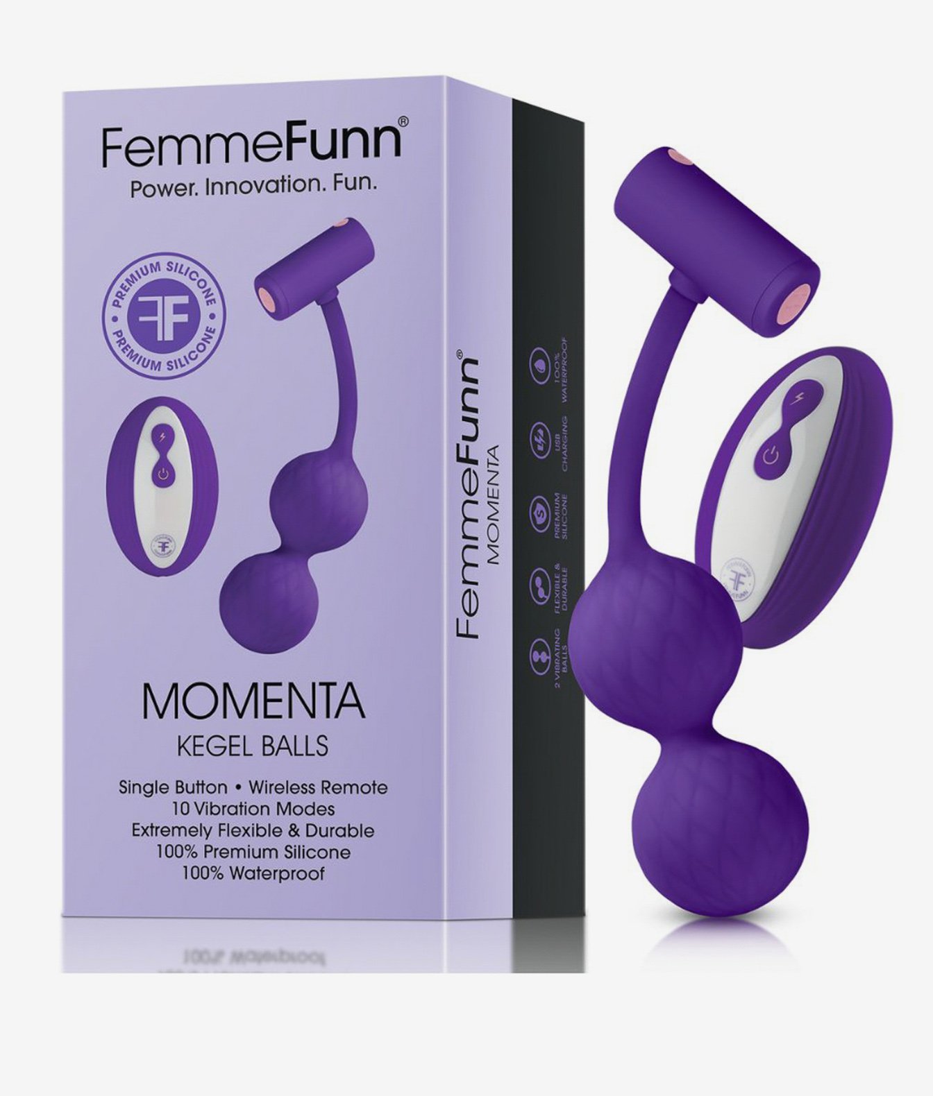 FemmeFunn momenta kegel balls purple kulki do ćwiczeń mięśni Kegla