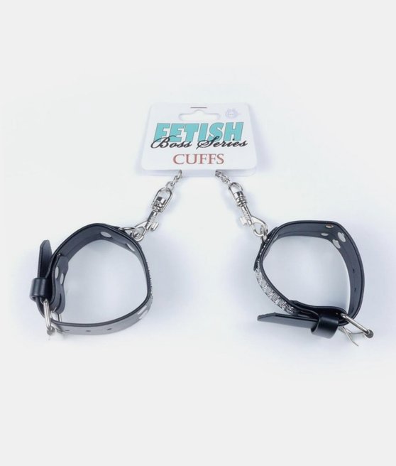 Fetish Boss Series kajdanki z kryształkami 3 cm