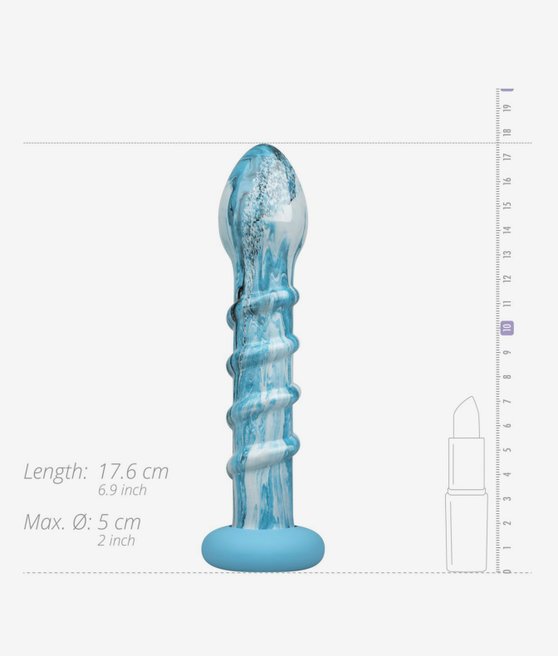 Gildo Ocean Wave szklane dildo