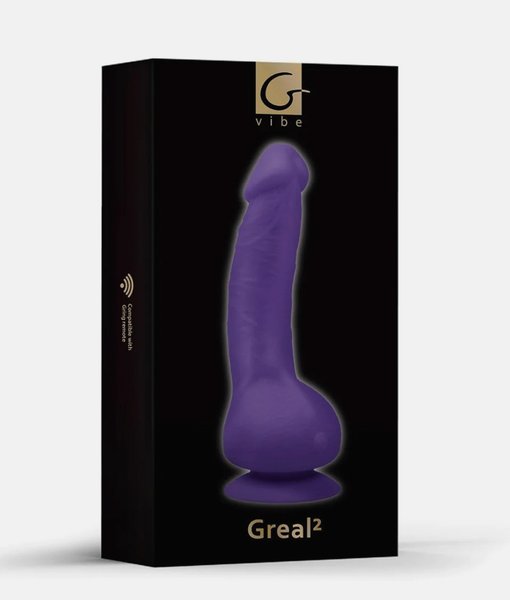 Gvibe- Greal 2 Violet dildo z przyssawką