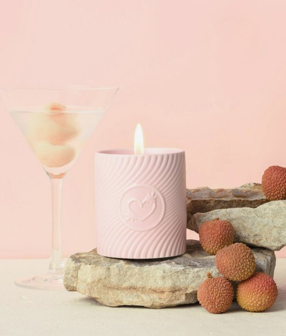 Highonlove Pink Massage Candle Lychee Martini świeca do masażu