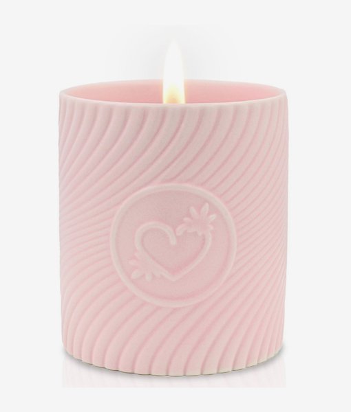Highonlove Pink Massage Candle Strawberries Champagne świeca do masażu 