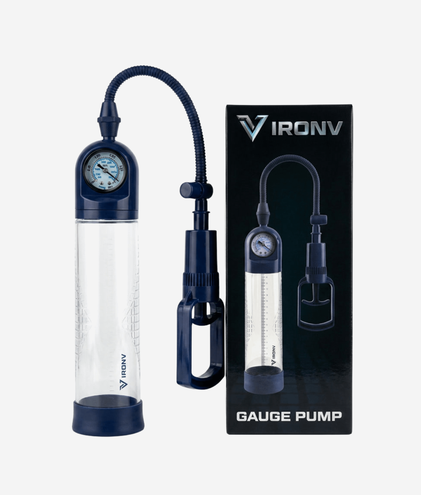 IRONV Gauge Pump ręczna pompka próżniowa z manometrem