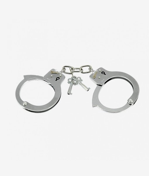 Kajdanki metalowe na wzór policyjnych