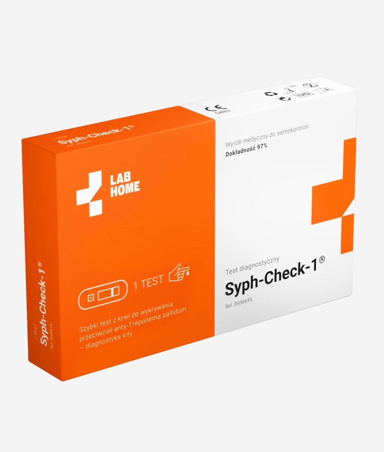 Domowy test diagnostyczny STI z krwi Syph Check 1