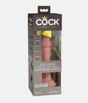 King Cock® Elite 6 Silicone Dual Density Cock z wibracjami thumbnail