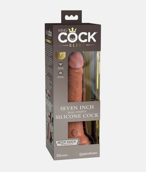 King Cock® Elite 7 Silicone Dual Density Cock