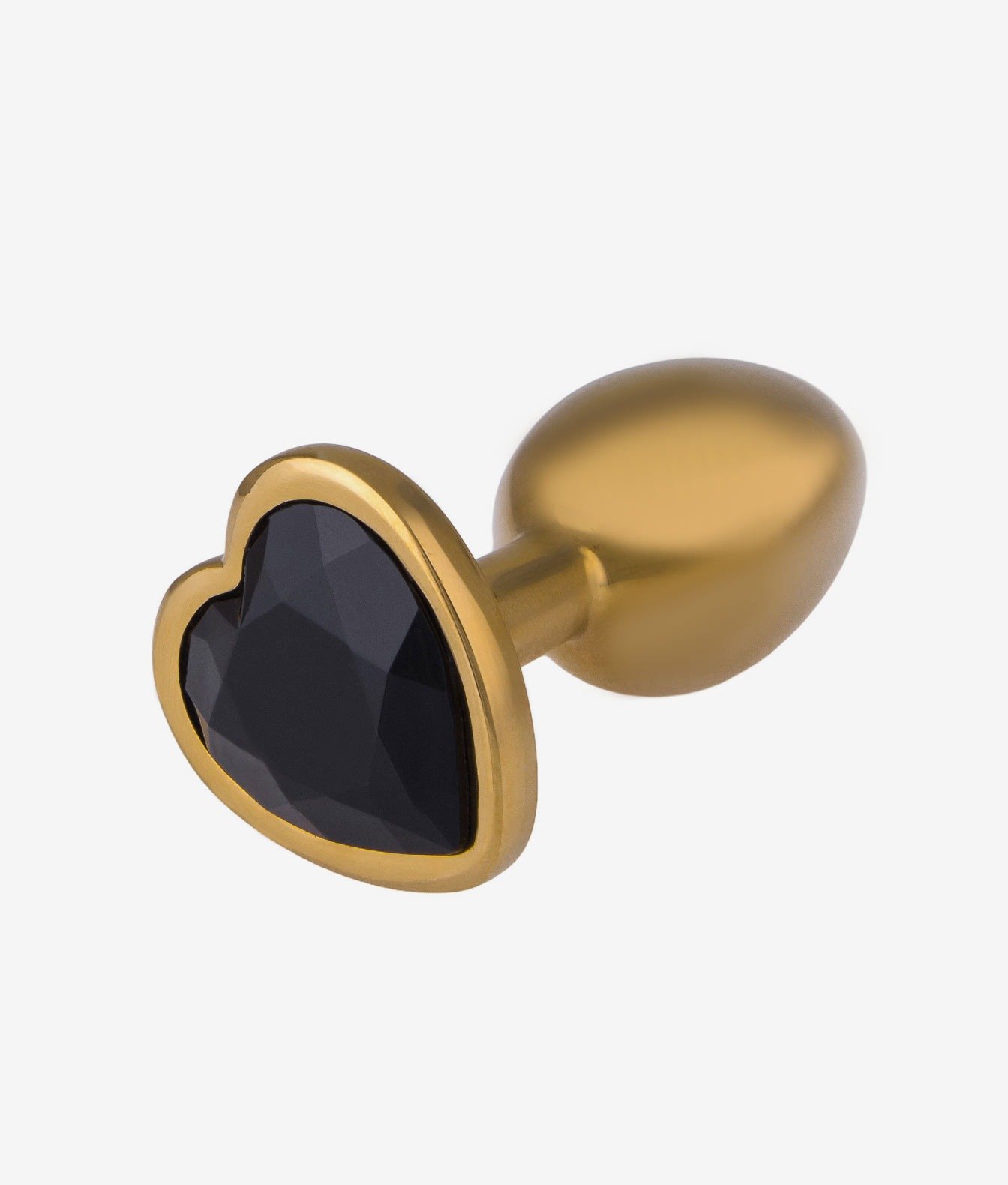 N69 Kiss aluminiowy korek ozdobny z kryształkiem czarny M