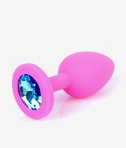 Boss of Toys korek analny z kryształkiem Pink Silikon plug Small thumbnail