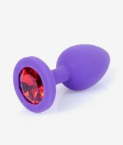Boss of Toys korek analny z kryształkiem Purple Silikon plug Small thumbnail
