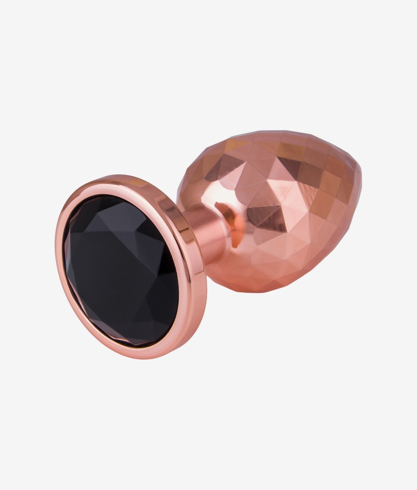 N69 aluminiowy ozdobny z kryształkiem różowe złoto L