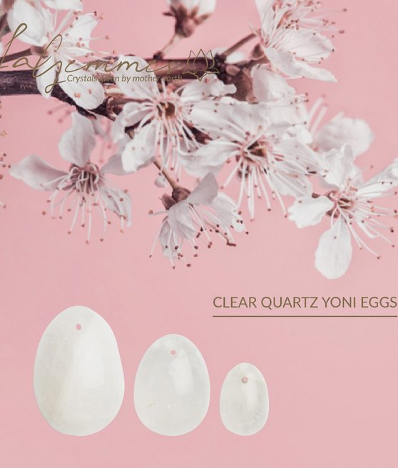 La gemmes Yoni egg Clear Quartz M