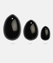 La gemmes Yoni egg obsidian black zestaw kulek thumbnail