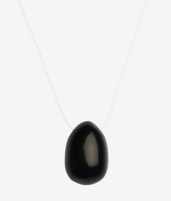 La gemmes Yoni egg obsidian M