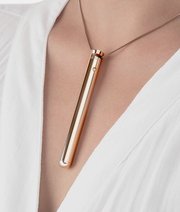 Le Wand naszyjnik wibrujący mini wibrator różowe złoto thumbnail