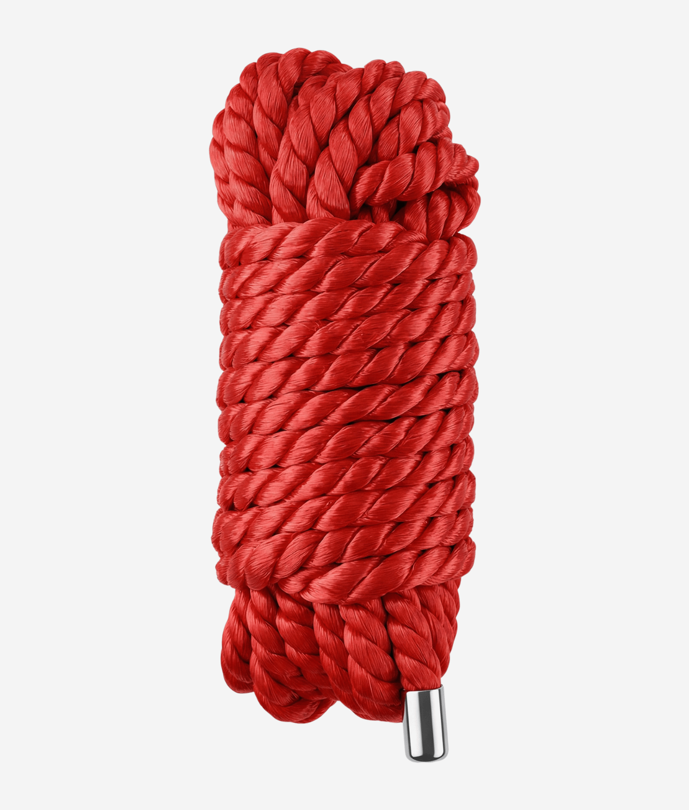 Mr. & Mrs. Lina nylonowa z metalowymi końcówkami czerwona 5 m