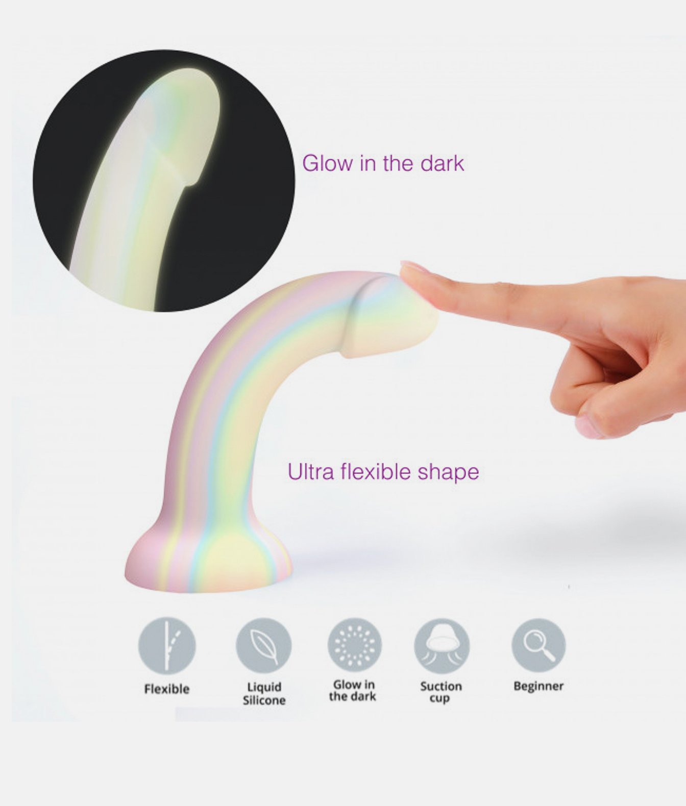 Love to Love dildo FANTASIA PHOSPHORESCENT
