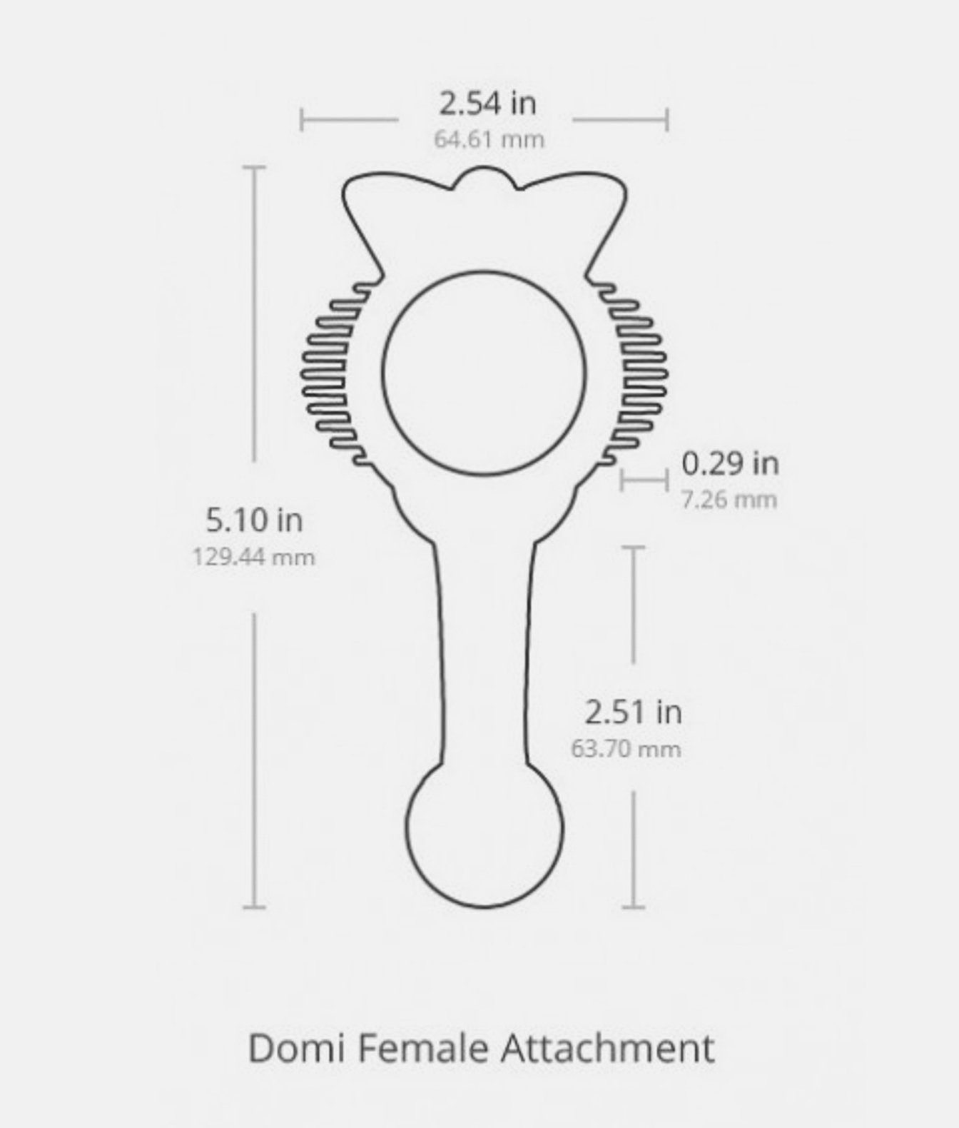 Lovense Domi Female Attachment nakładka na masażer Domi damska
