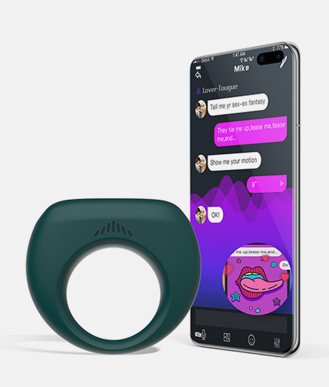 Magic Motion Dante II wibrujący pierścień erekcyjny sterowany smartfonem 