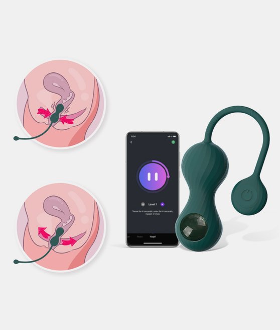 Magic Motion Wibrator Crystal Du Smart Kegel z obciążnikami