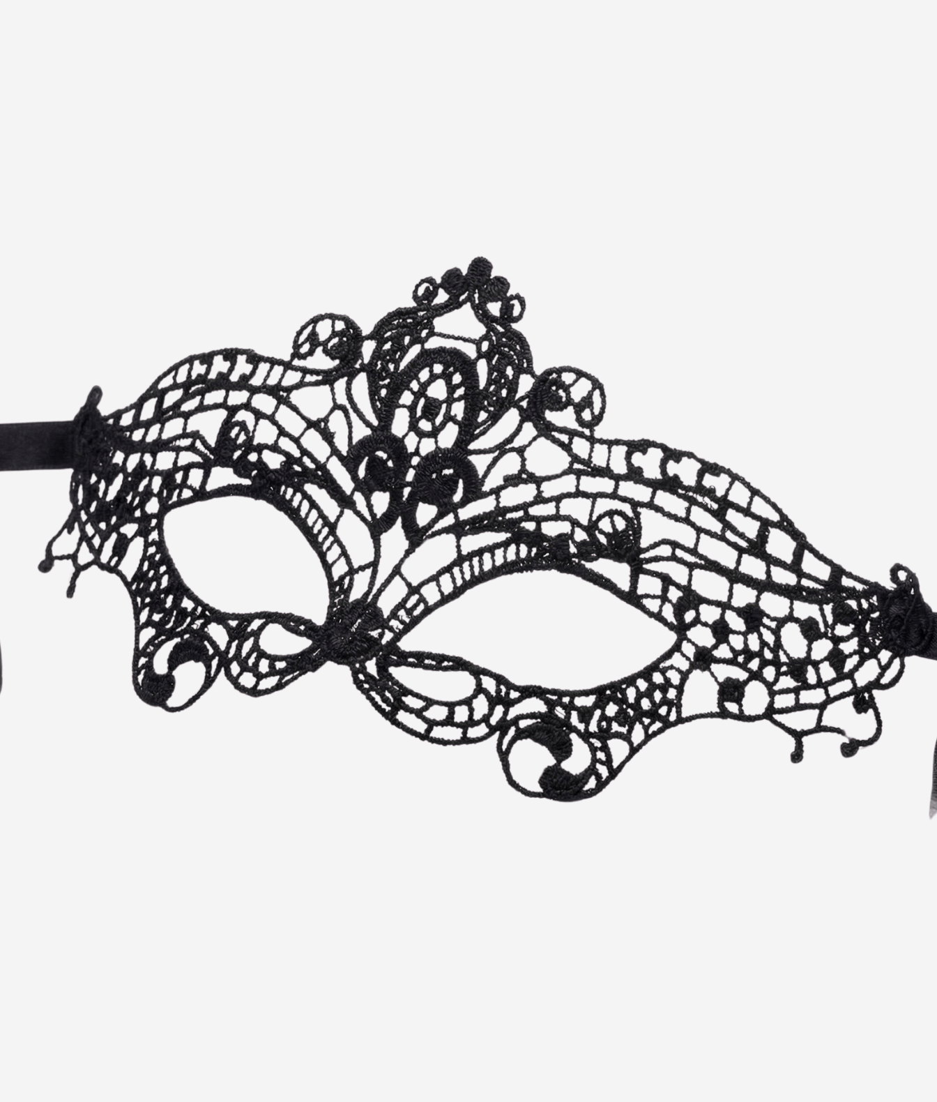 Mr. & Mrs. Koronkowa maska kostiumowa czarna