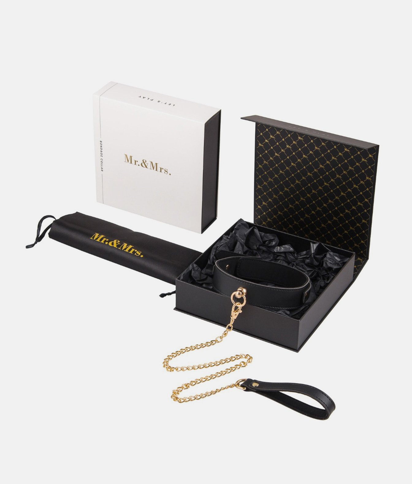 Mr.&Mrs. obroża ze smyczą