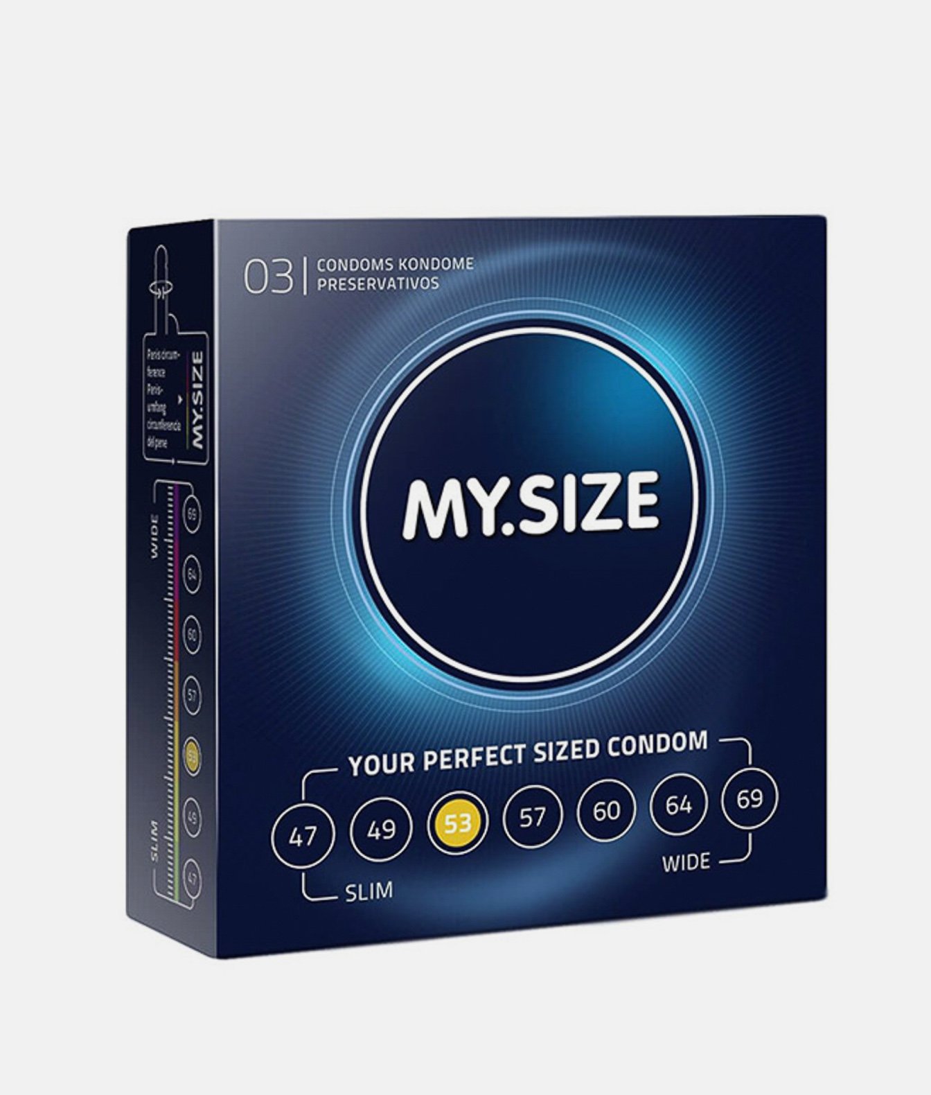 MY.SIZE PRO 53 prezerwatywy dla obwodu 11-11,5 cm