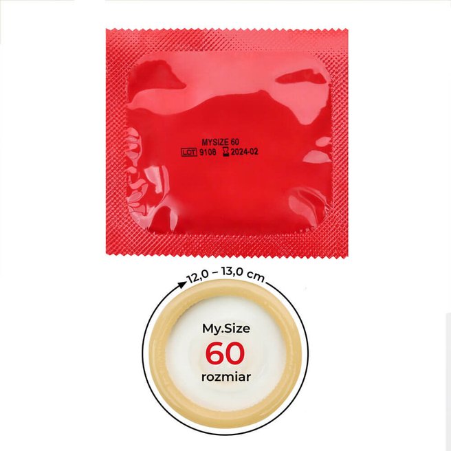 MY.SIZE 60 prezerwatywy lateksowe dla obwodu 12-13 cm