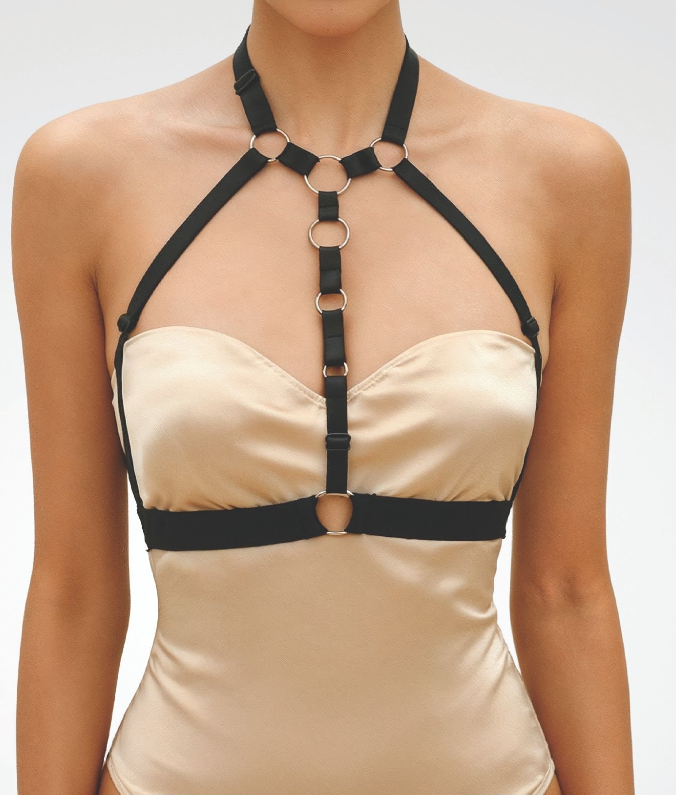 NAKAI So Elara czarny harness na klatkę piersiową