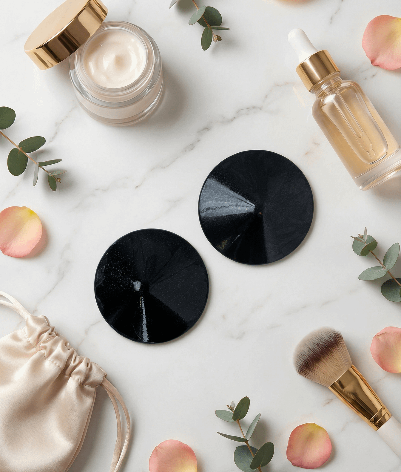 Mr. & Mrs. Metalowe nasutniki okrągłe czarne