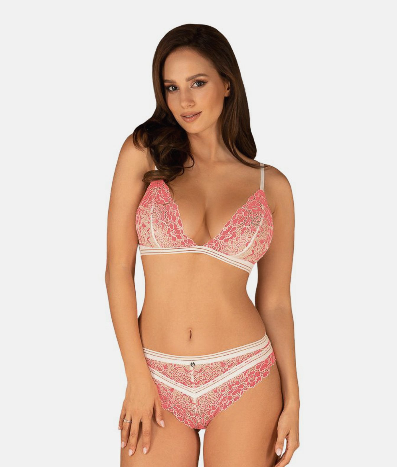 Obsessive Bloomys komplet biustonosz i figi