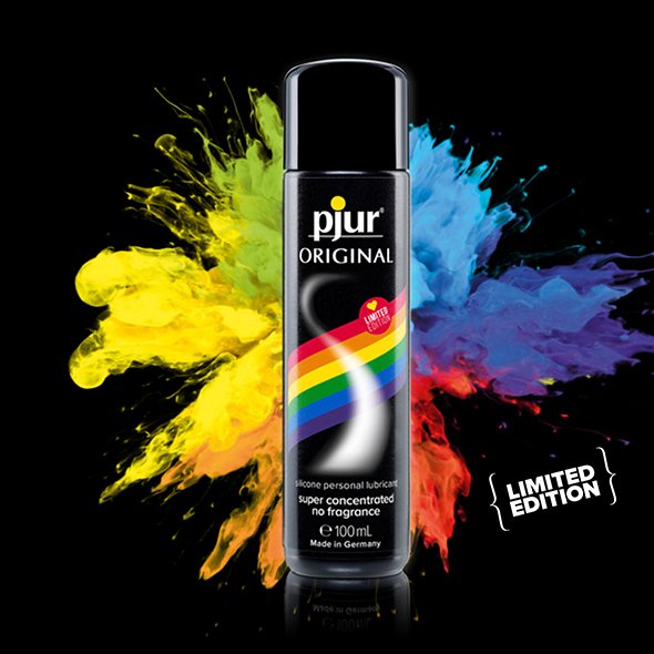 Pjur Original Silicone Personal Lubricant Rainbow Edition silikonowy lubrykant 