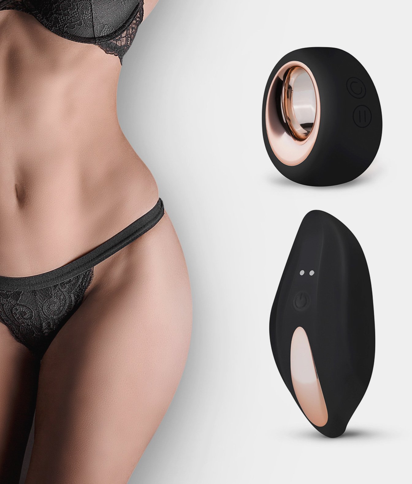Pantyrebel stringi z mini wibraotrem na pilot