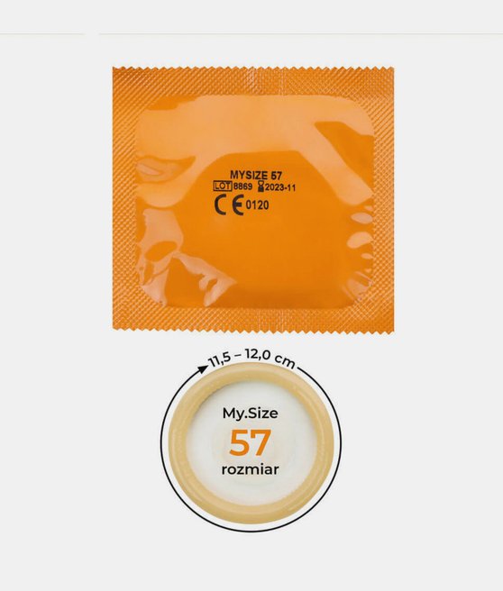 MY.SIZE PRO 57 prezerwatywy lateksowe dla obwodu 11,5 - 12 cm