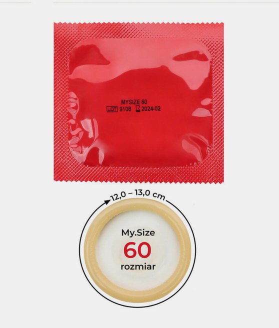 MY.SIZE PRO 60 prezerwatywy dla obwodu 12-13 cm