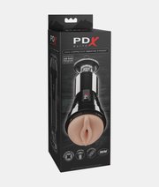 PDX Elite Cock Compressor Vibrating Stroker masturbator z wibracjami thumbnail