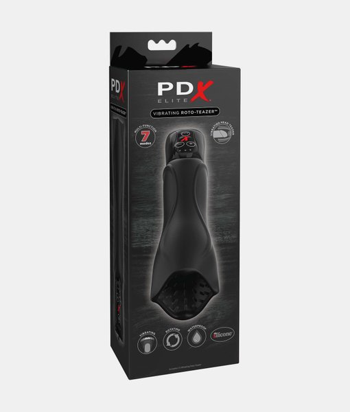 PDX Elite Vibrating Roto-Teazer masturbator z wibracjami