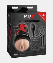 PDX Elite Ass-Gasm Extreme Vibrating Kit masturbator zestaw z wibracjami thumbnail