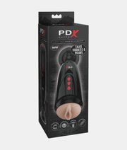 PDX Elite Dirty Talk Starter Stroker masturbator z wibracjami thumbnail