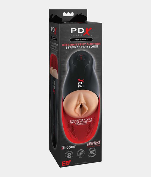 PDX Elite Fuck-O-Matic masturbator z wibracjami