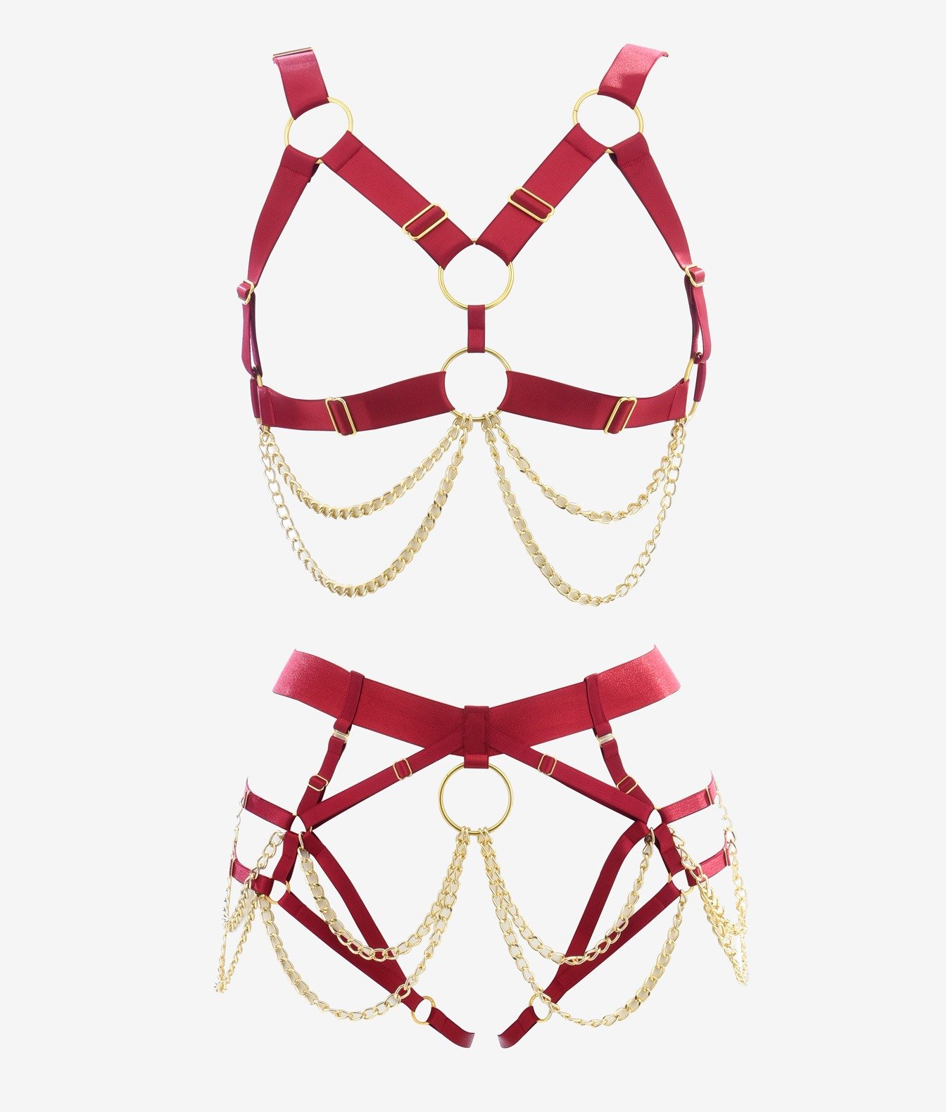 NAKAI Rosanella komplet 2 częściowy z łańcuszkami