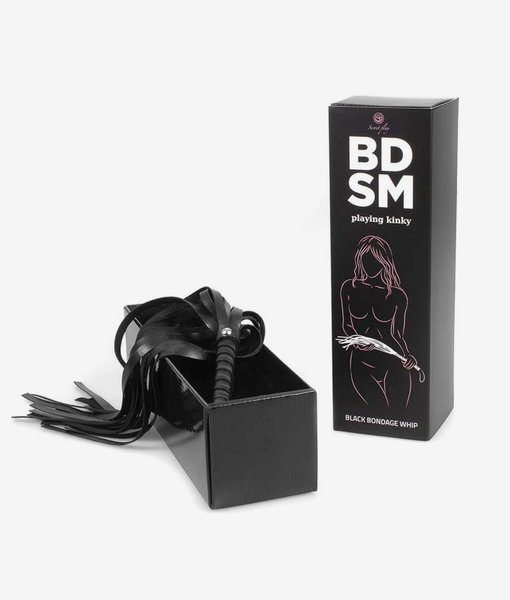 Secret Play BDSM Black Bondage Whip pejcz