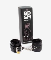 Secret Play BDSM Black Bondage Handcuffs kajdanki thumbnail