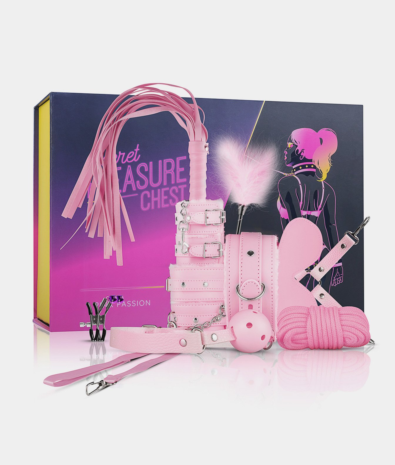Secret Pleasure Chest Pink Pleasure zestaw BDSM