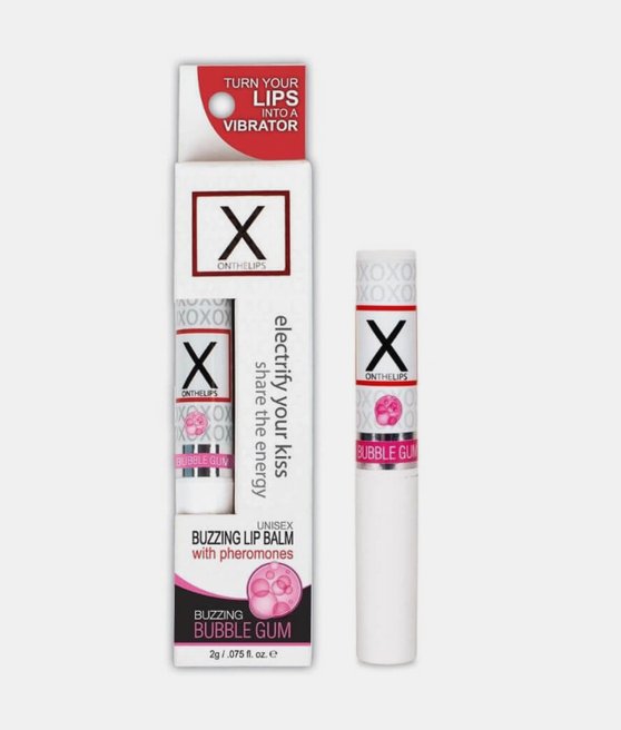 Sensuva X On The Lips guma balonowa balsam do ust z feromonami