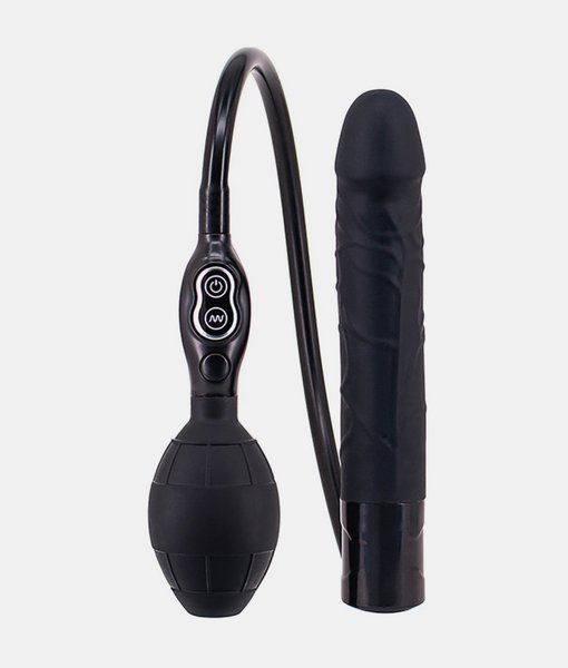 Seven Creations premium range inflatable vibrator black wibrator analny