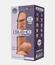 SilexD dildo z przyssawką z wibracjami 21 cm 5 cm średnica thumbnail