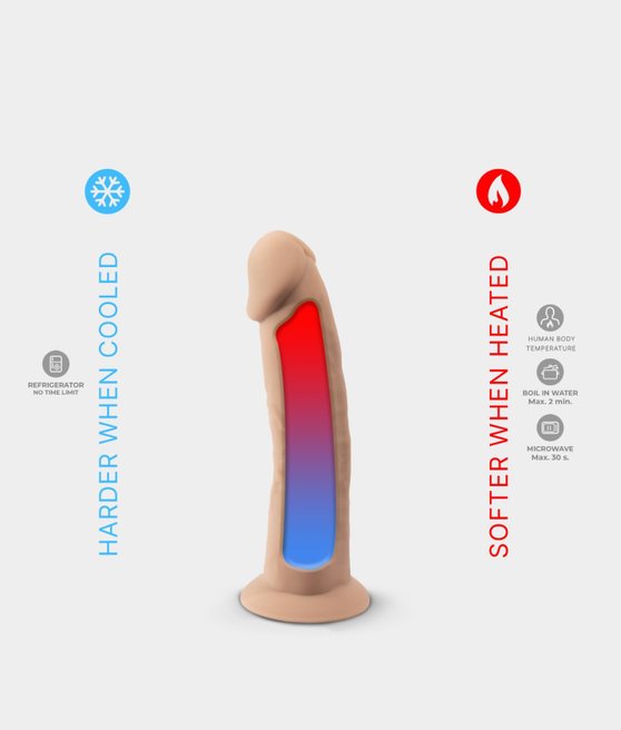 SilexD dildo z przyssawką 15 cm długości 3 cm średnica