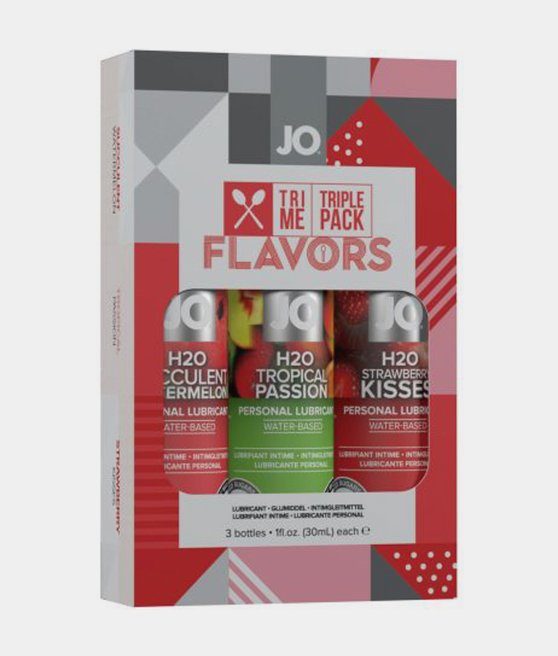 System JO Tri Me Triple Pack Flavors zestaw lubrykantów